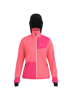 COXE EVO LADY TECH FLEECE FULL ZIP CALYPSO CORAL RASBERRY